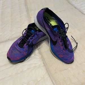 Nike Racing Road, Flyknit Racer shoes. Size 9